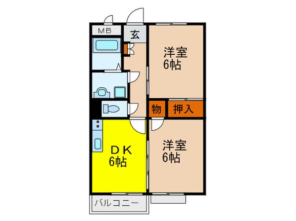 リ－ド２１の物件間取画像